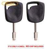 2000 - 2008 Jaguar Ford Transponder Key Shell - FO21T7 -Tibbe (2 Pack)