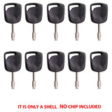 2000 - 2008 Jaguar Ford Transponder Key Shell - FO21T7 -Tibbe (10 Pack)