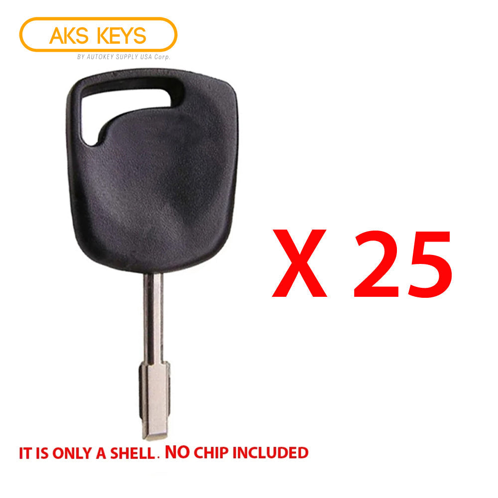 2000 - 2008 Jaguar Ford Transponder Key Shell - FO21T7 -Tibbe (25 Pack)