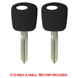 1996 - 2006 Ford Lincoln Mercury Key Shell  H72PT (2 Pack)