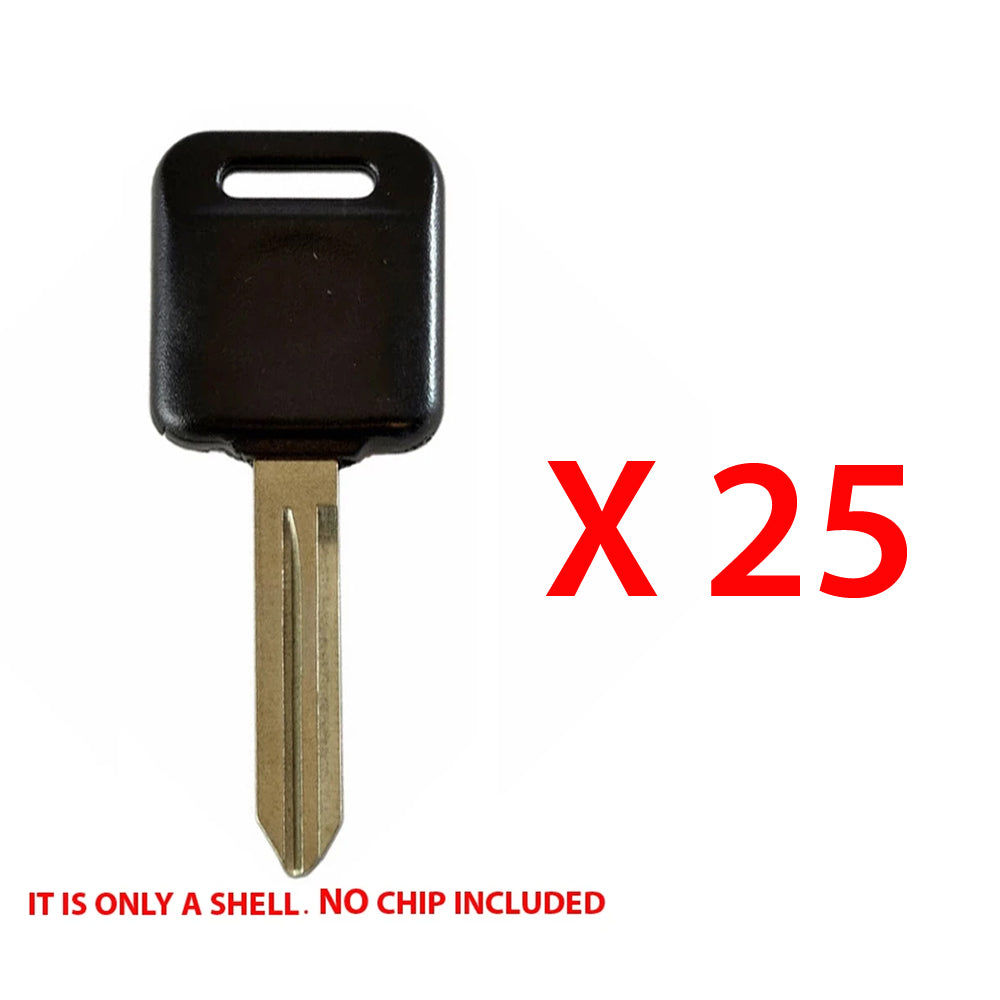 1999 - 2014 Nissan Infiniti Transponder Key Shell - DA34 (25 Pack)