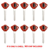 Suzuki Motorcycle Red Key Shell (10 Pack)