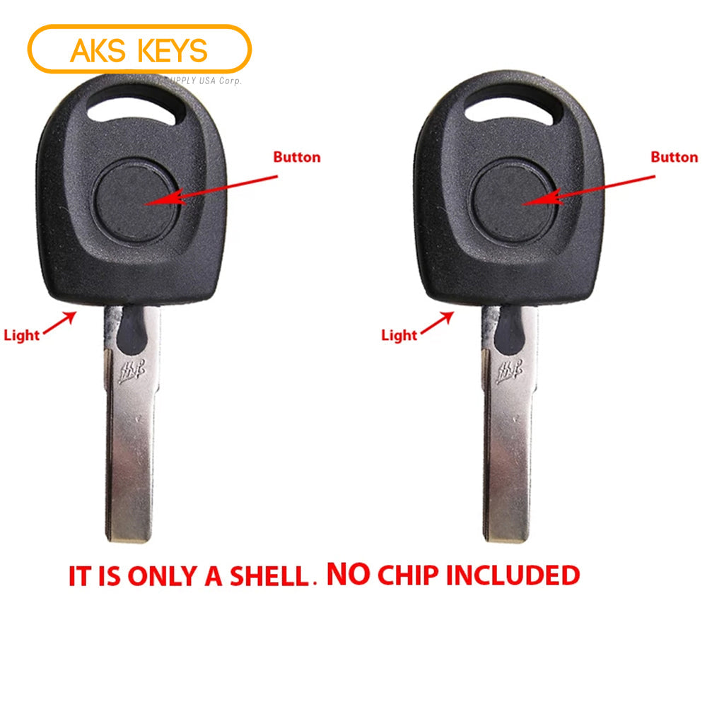 2000 - 2010 VW Key Shell W/ Light (2 Pack)