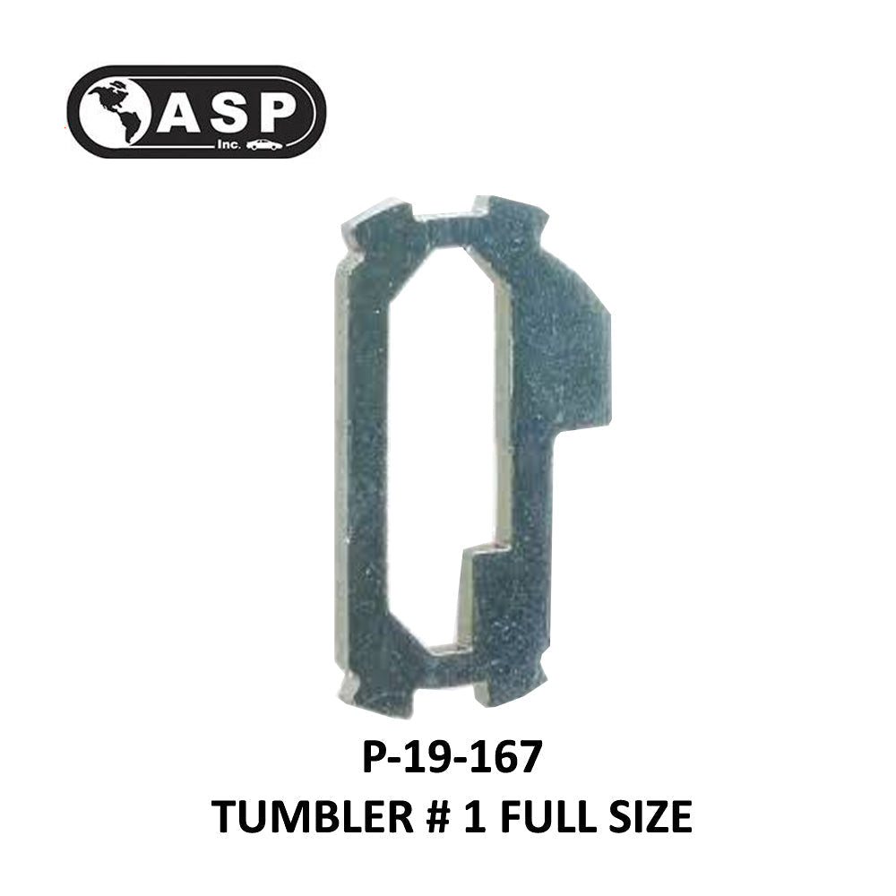 ASP Honda Acura High Security Tumbler  #1 - #4 Full Size P-19-160/ P-19-167 / P-19-168 / P-19-169 (10 Pack)