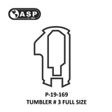 ASP Honda Acura High Security Tumbler  #1 - #4 Full Size P-19-160/ P-19-167 / P-19-168 / P-19-169 (10 Pack)