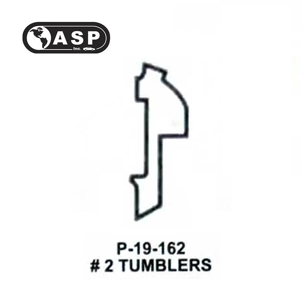 ASP Honda Acura High Security Tumbler  #1 - #6 Split P-19-161/ P-19-162 / P-19-163 / P-19-164 / P-19-165 / P-19-166 (25 Pack)