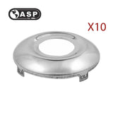 1972 - 1993 ASP Mazda Face Cap for Door Lock Chrome (Pack of 10) (P-20-211)