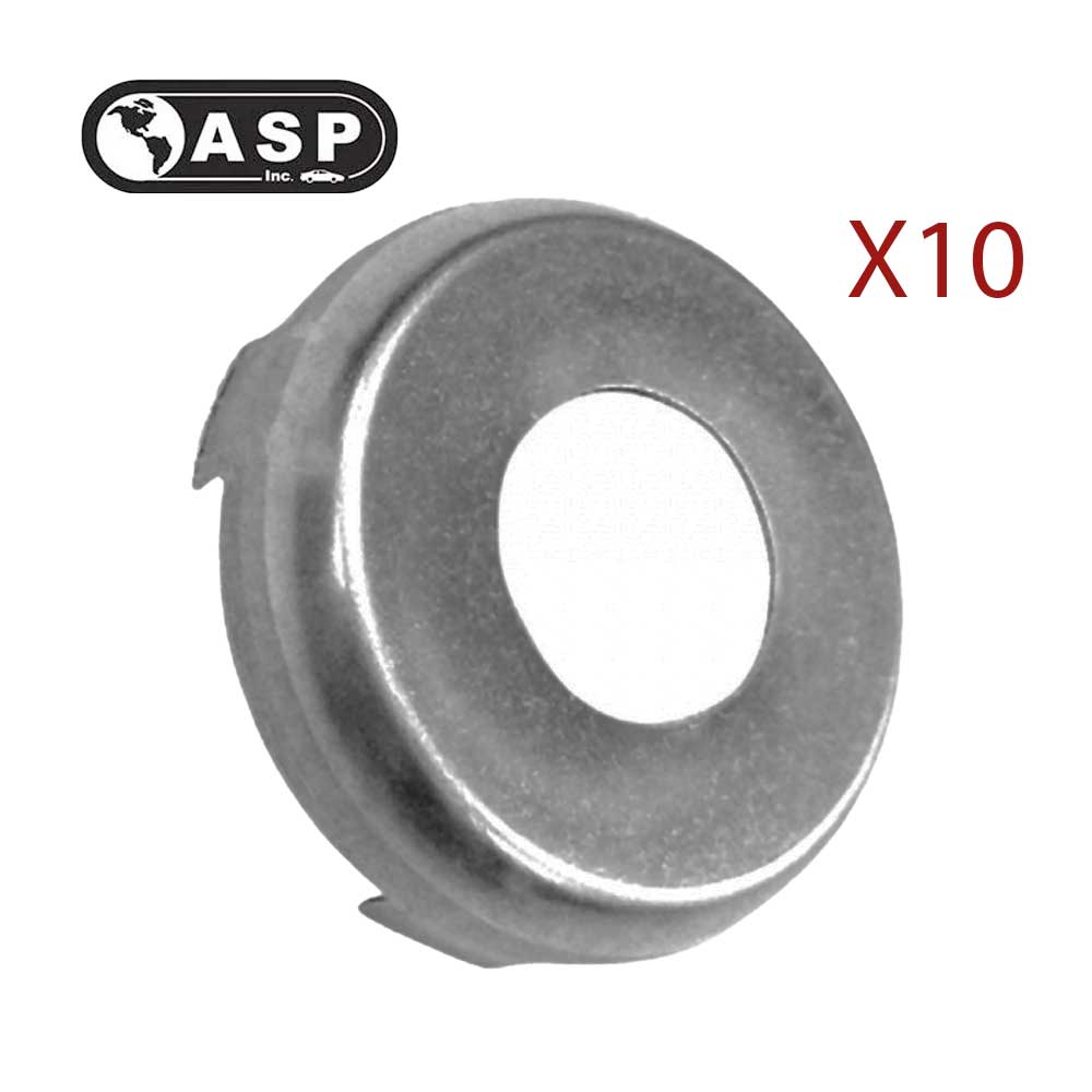 1988 - 2008 ASP Face Cap for Door Trunk Gas Lock Chrome (Pack of 10)(RP6036)