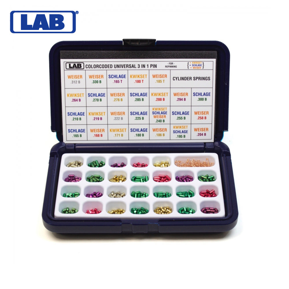 LAB - LMD3N1 - .003 - Mini DUR-X - Universal Rekeying Pin Kit