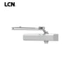 LCN - 1450-RW-PA-AL - Cast Aluminum Surface Mount  Door Closer - Double Lever Arm With Parallel Bracket - Adjustable Spring Sizes 1-6 - Slim Plastic Cover (Grade 1)