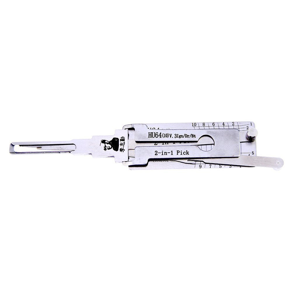 Original Lishi HU64 2in1 Decoder and Pick is designed for MERCEDES [2 Track External]