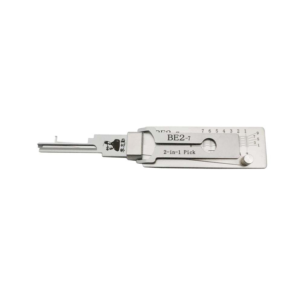 Original Lishi Anti Glare 2-in-1 Pick & Decoder BEST A Residential BE2 7-Pin