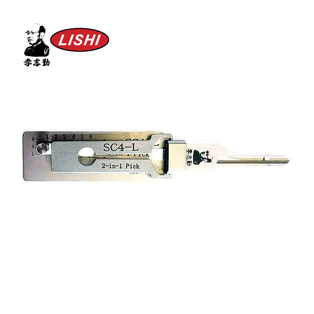 Original Lishi 6Pin Schlage Anti Glare 2-in-1 Pick & Decoder Residential Left Hand (Reverse) SC4-L