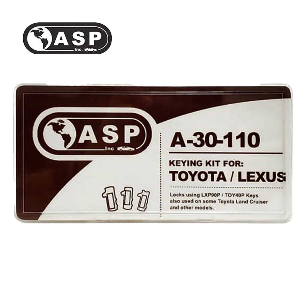 1990 - 2019 ASP Lexus/Mazda/Kia Long Blade Keying Tumbler Kit (A-30-110)