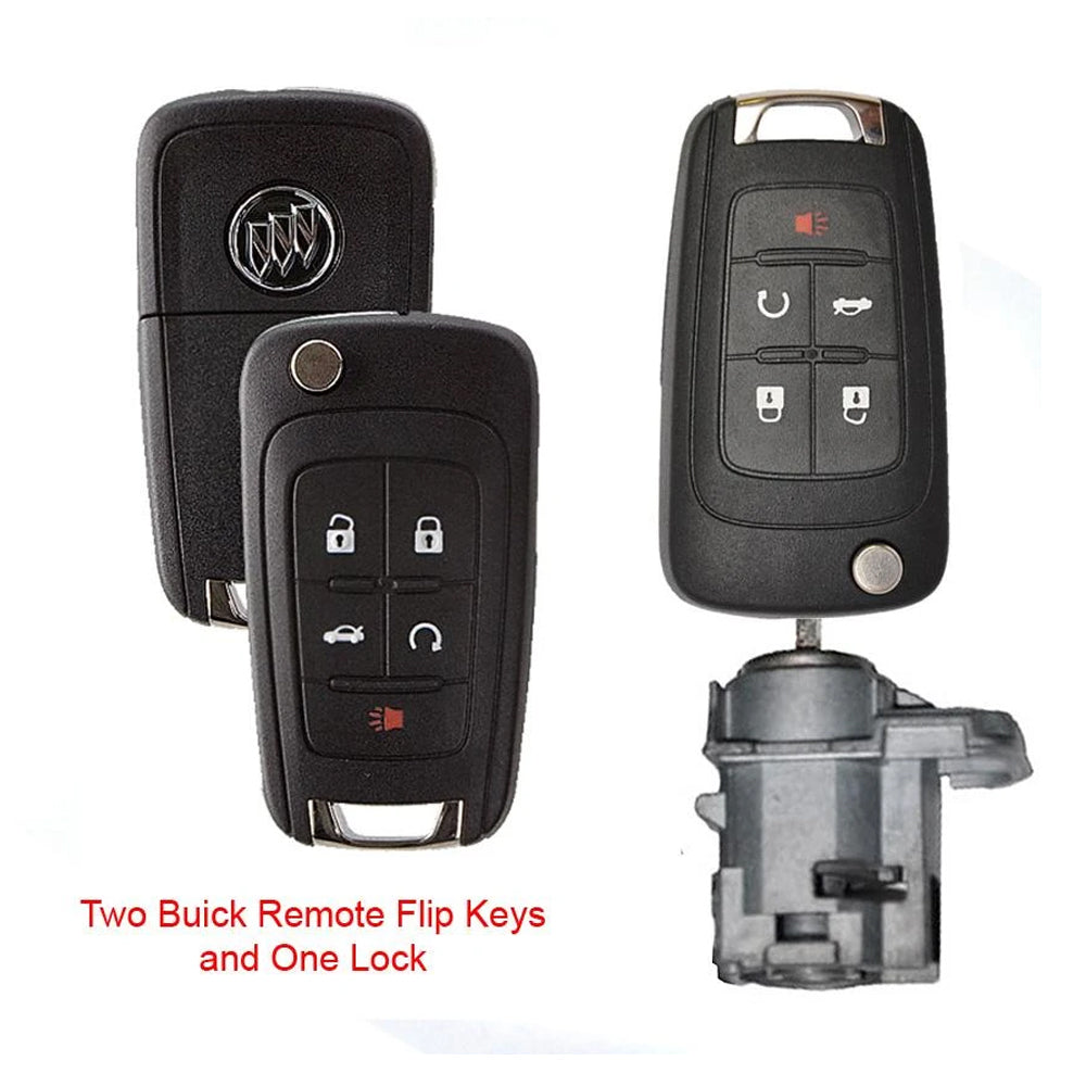 2010 - 2017 Buick Lock Set Remote Flip Key 5B FCC# OHT05918179