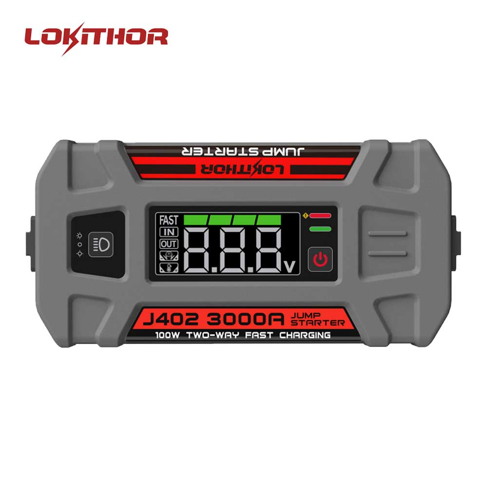 LOKITHOR J402 Jump Starter 30000mAh 12V Battery Booster 88.8 Wh