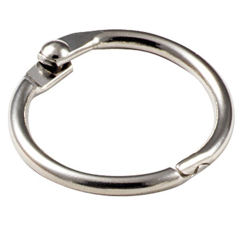 2 METAL BINDER RINGS 10/PK