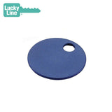 Lucky Line - 25630 - Blue - 1 1/4" Aluminum Key Tags - 100 Pack