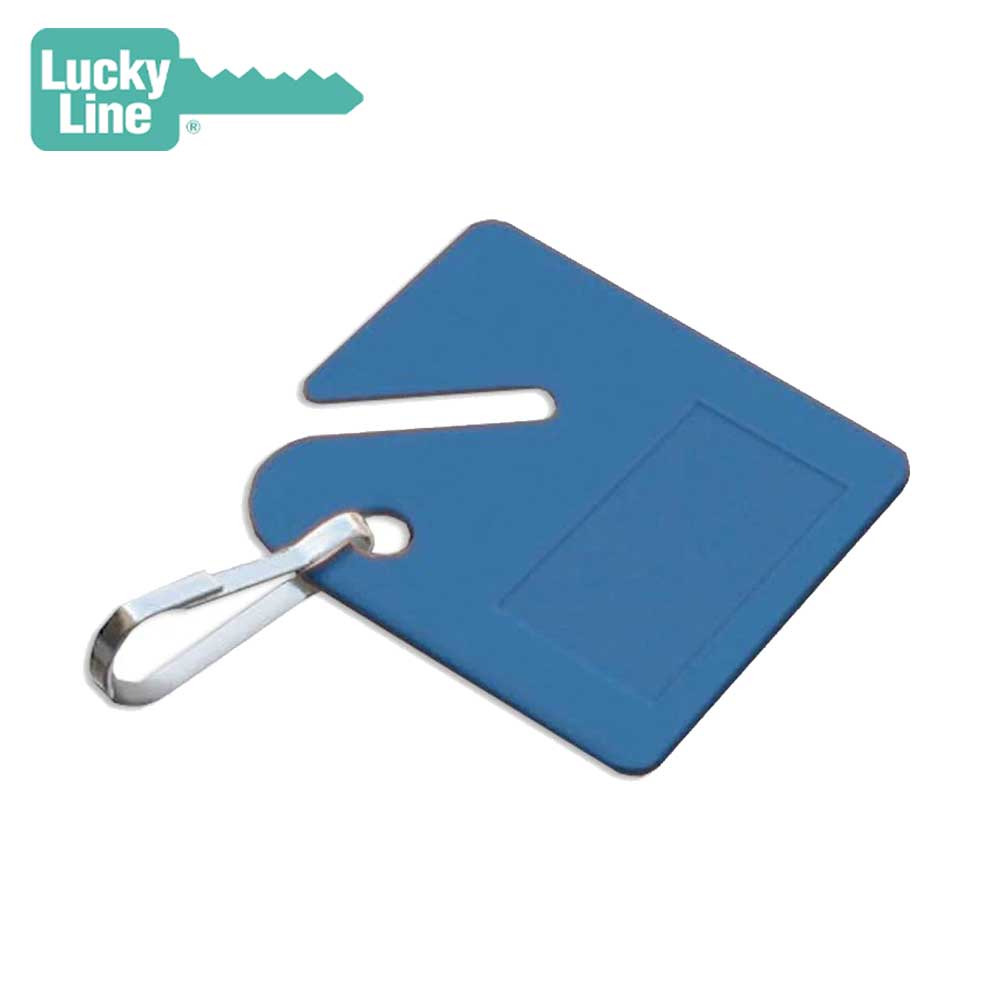 Lucky Line - 26630 - Cabinet Key Tags -  Blue - 100/Box