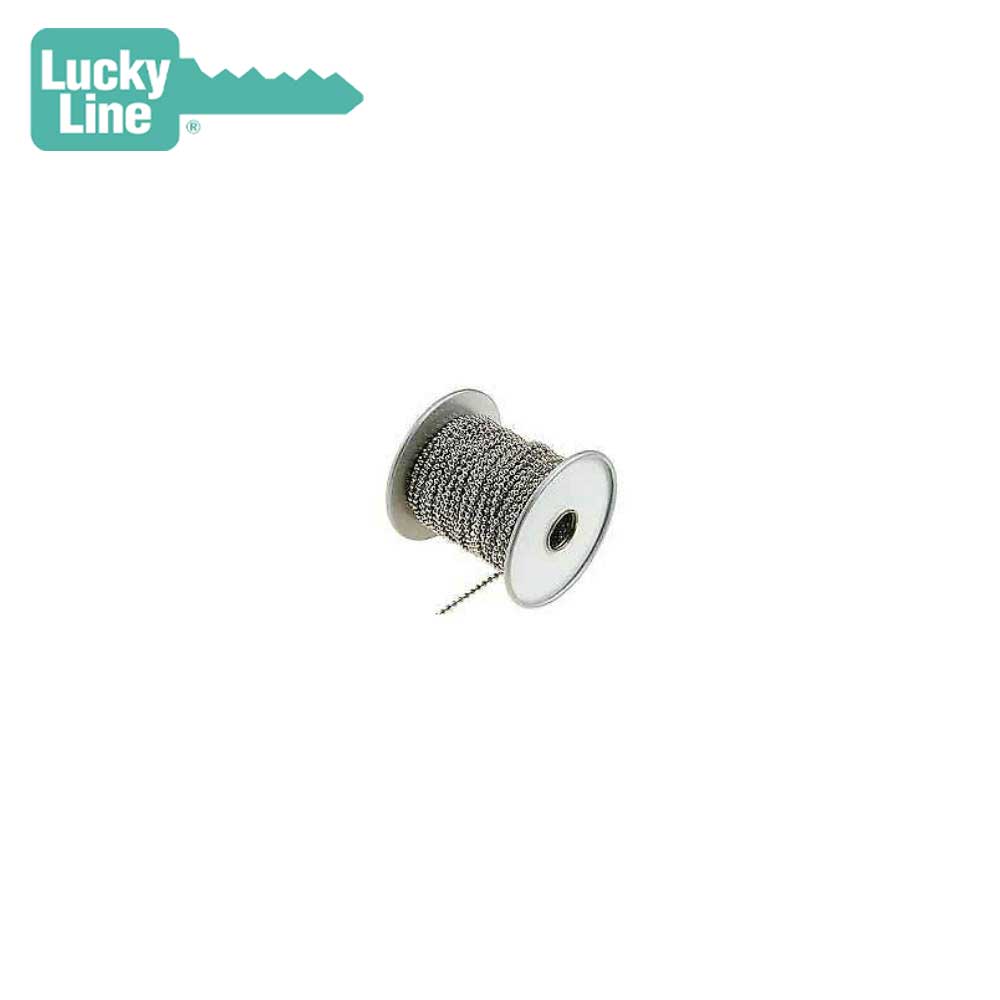 Lucky Line - 31700 - Spool Ball Chain - Number 6. Nickel Plated Steel - 100 FT