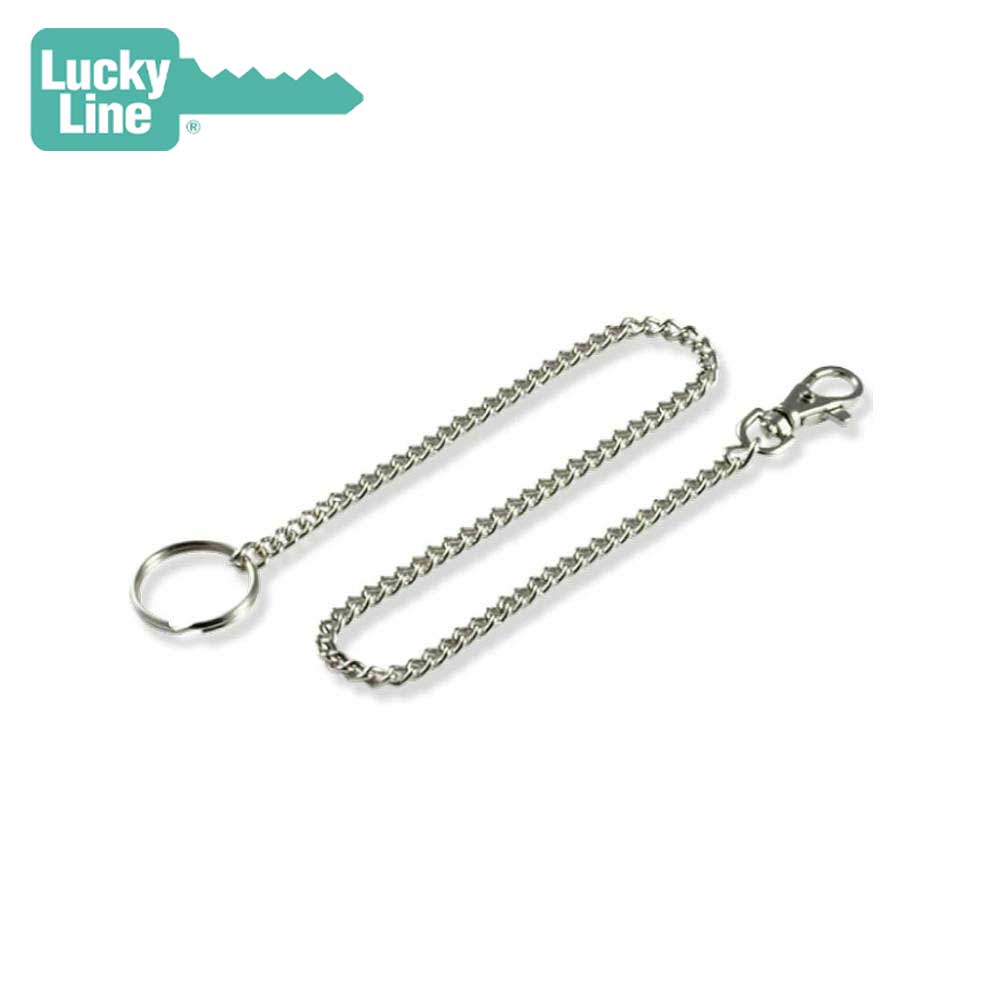 Lucky Line - 40101 - Nickel Plated Steel - 18" Pocket Chain with Trigger Snap - 1/Cd