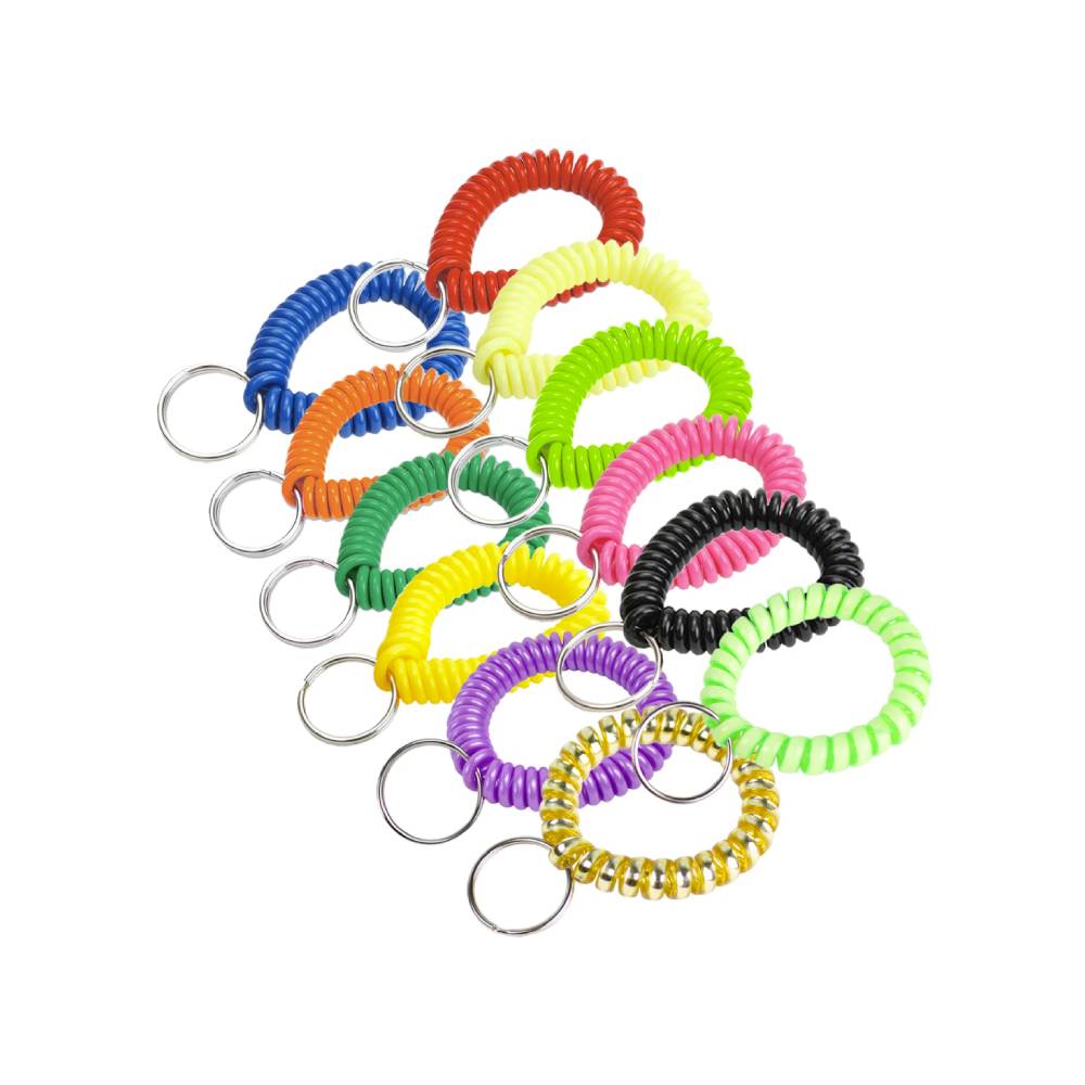 Lucky Line - 41001 - Assorted Colors - Wrist Coil With Ring - 1 Pack