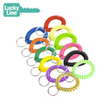 Lucky Line - 41001 - Assorted Colors - Wrist Coil With Ring - 1 Pack