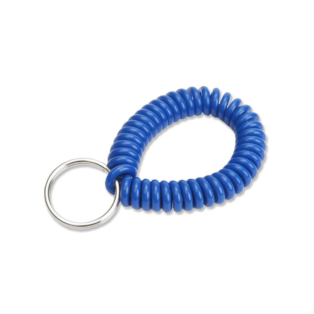 Lucky Line - 4103505 - Blue - Wrist Coil With Ring - 5 Pack