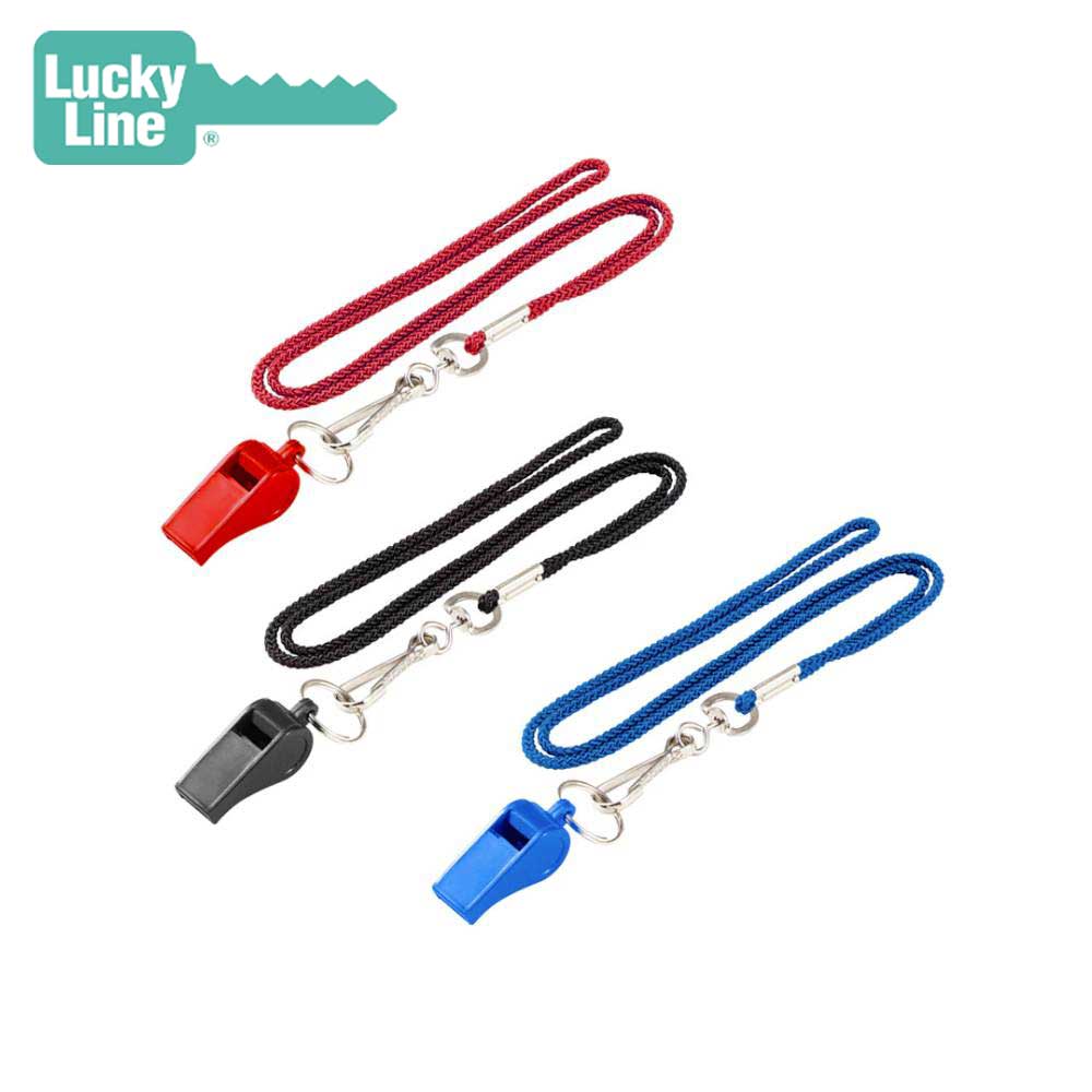 Lucky Line - 42201 - Assorted Colors - Lanyard with Whistle - 1 Pack