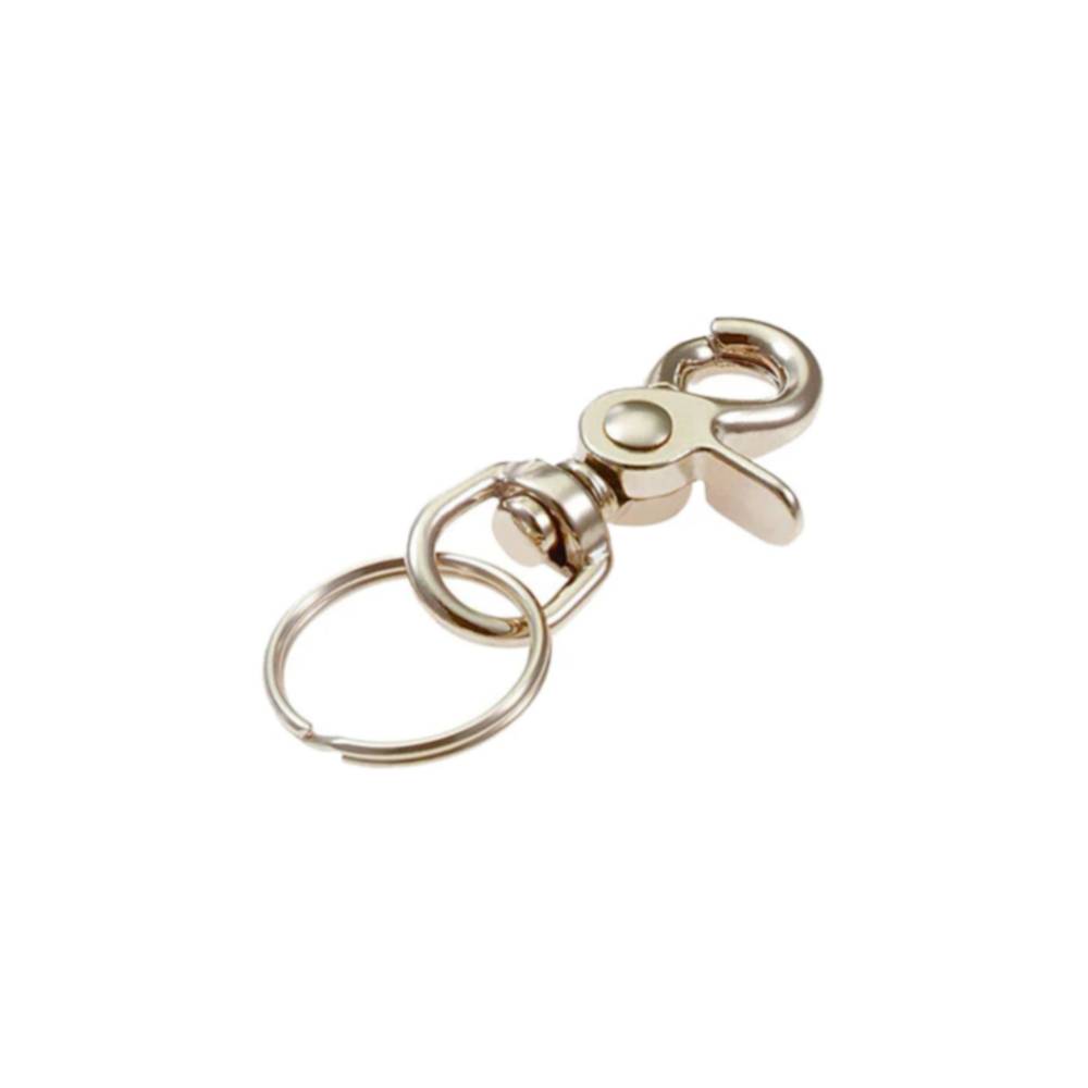 Lucky Line - 44101 -  Nickel-Plated Zinc Trigger Snap - Slip Key Ring - 1 Pack