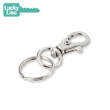 Lucky Line - 44301 - Mini Tigger Snap with Nickel-Plated Split Key Ring - 1 Pack