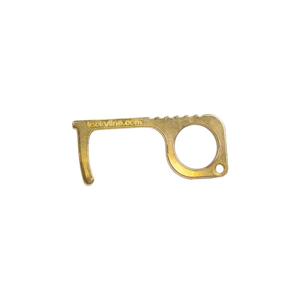 Lucky Line - 48201 - Touchless Door Opener - Brass - 1 Pack (Discontinued)