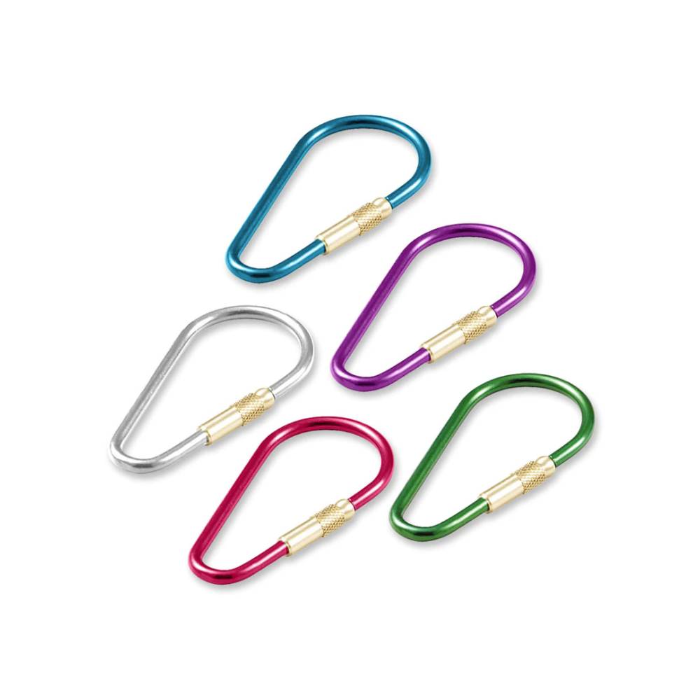 Lucky Line - 73701 - Anodized Oval Key Ring 2-3/8â€³ long - Assorted - 1 Pack