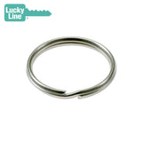 Lucky Line - 76402 - Nickel-Plated Tempered Steel 1" Split Key Rings - 2 Pack