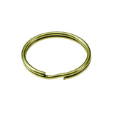 Lucky Line - 77402 - Brass-Plated Tempered Steel - 1" Split Key Rings - 2 Pack