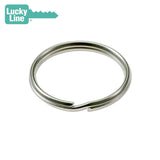 Lucky Line - 7840010 - Nickel-Plated Tempered Steel - 1 Split Key Rings - 10 Pack