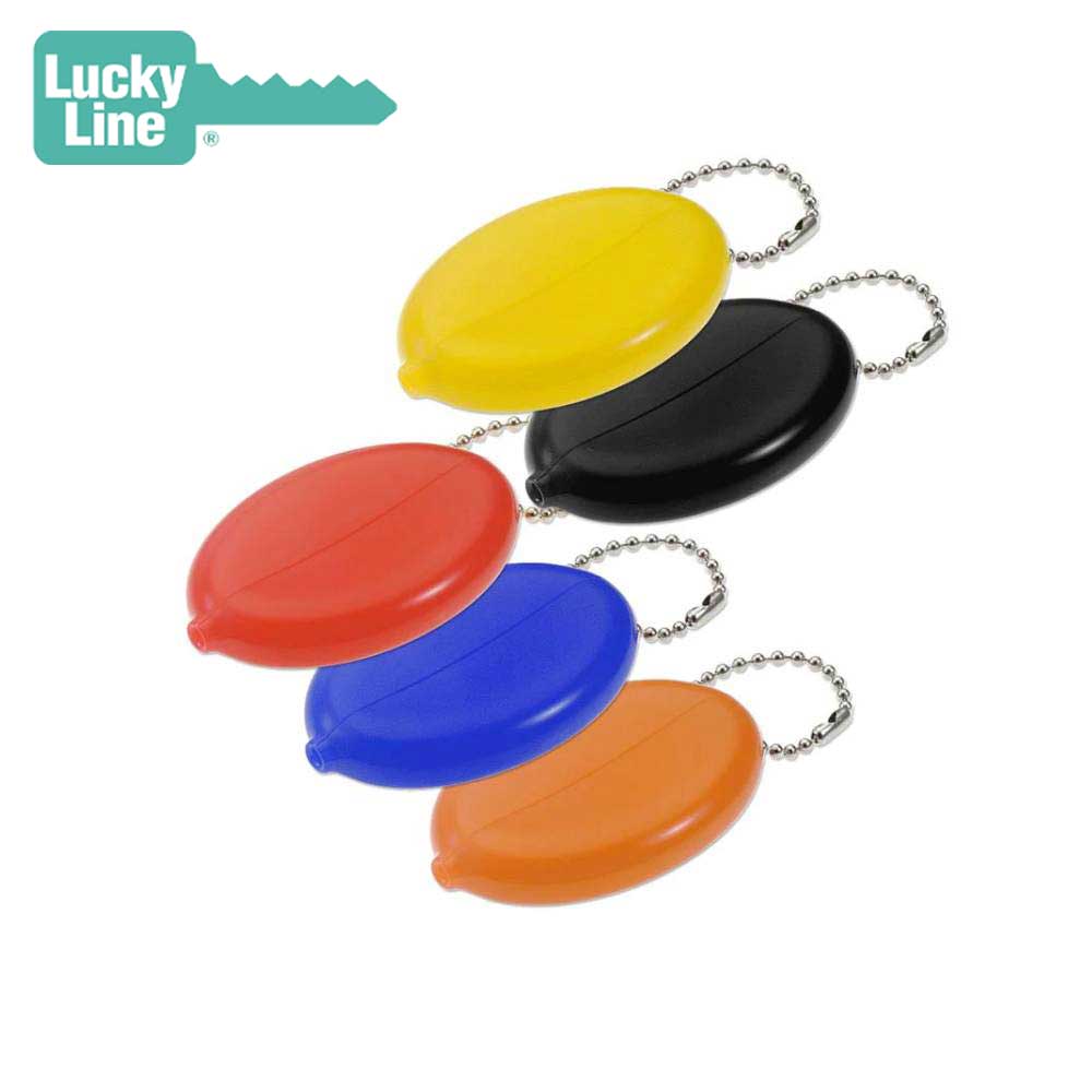 Lucky Line - 94101 - Assorted Flexible Plastic Open Coin Holder - 1 Pack