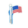 Lucky Line - B101K - American Flag Key Shapesâ„¢ - Kwikset (KW1) - 5 Pack