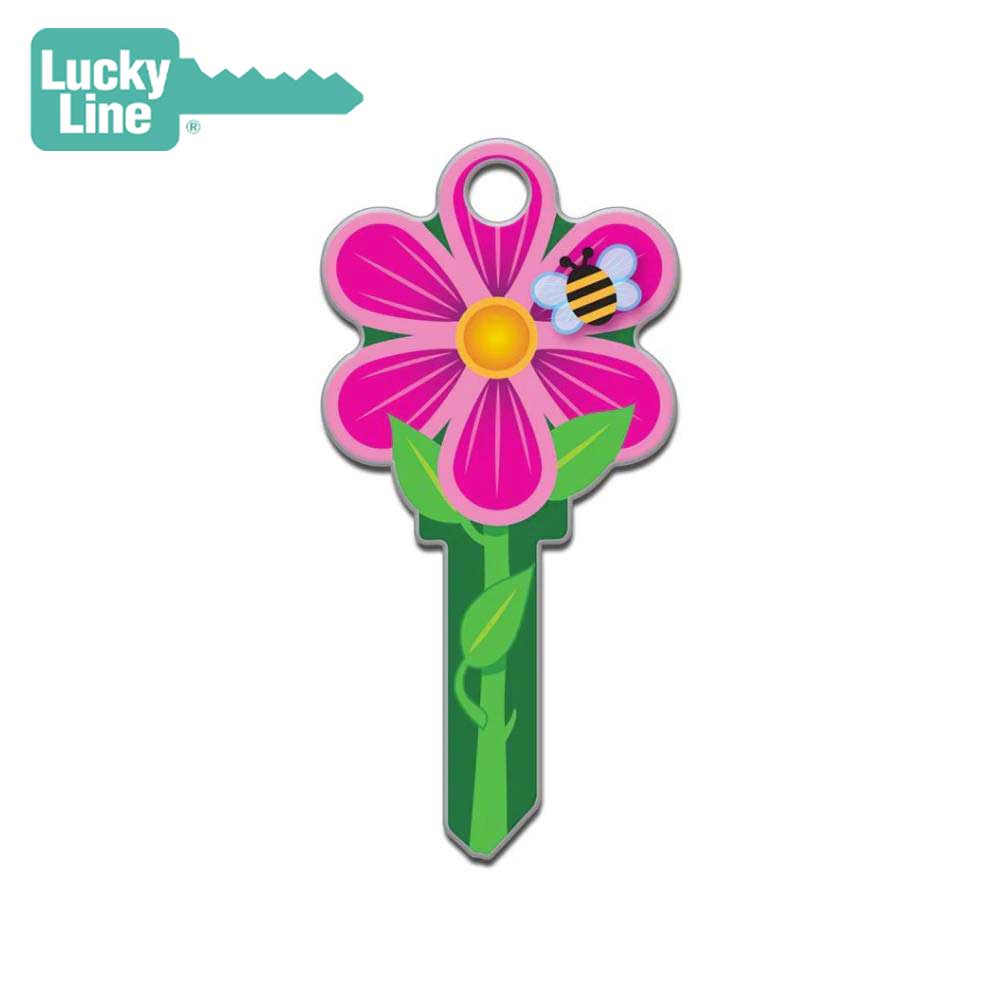 Lucky Line - B106K - Flower Key Shapesâ„¢ - Kwikset (KW1) - 5 Pack