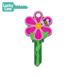 Lucky Line - B106K - Flower Key Shapesâ„¢ - Kwikset (KW1) - 5 Pack