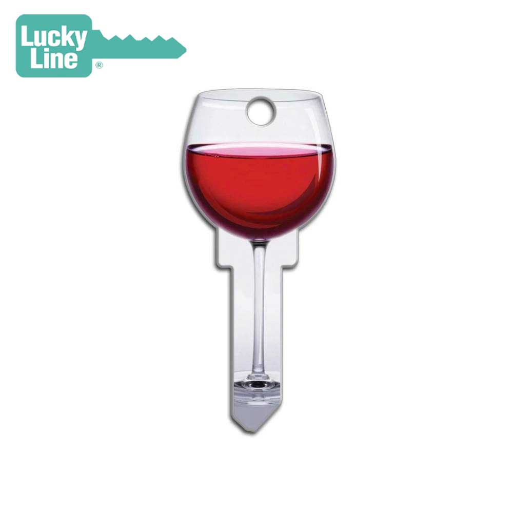 Lucky Line - B108K - Red Wine Key Shapesâ„¢ - Kwikset - (KW1)- 5 Pack