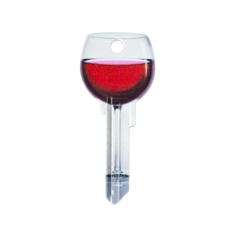 Lucky Line - B108S - Red Wine Key Shapesâ„¢ - Schlage (SC1) - 5 Pack