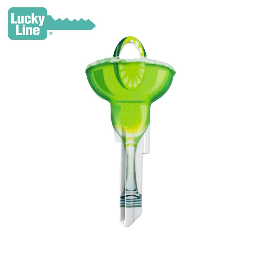 Lucky Line - B109K - Margarita Glass Key Shapesâ„¢ - Kwikset (KW1) - 5 Pack