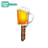 Lucky Line - B110K - Beer Mug Key Shapesâ„¢ - Kwikset (KW1) - 5 Pack