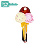 Lucky Line - B111K - Ice Cream Key Shapesâ„¢ - Kwikset (KW1) - 5 Pack