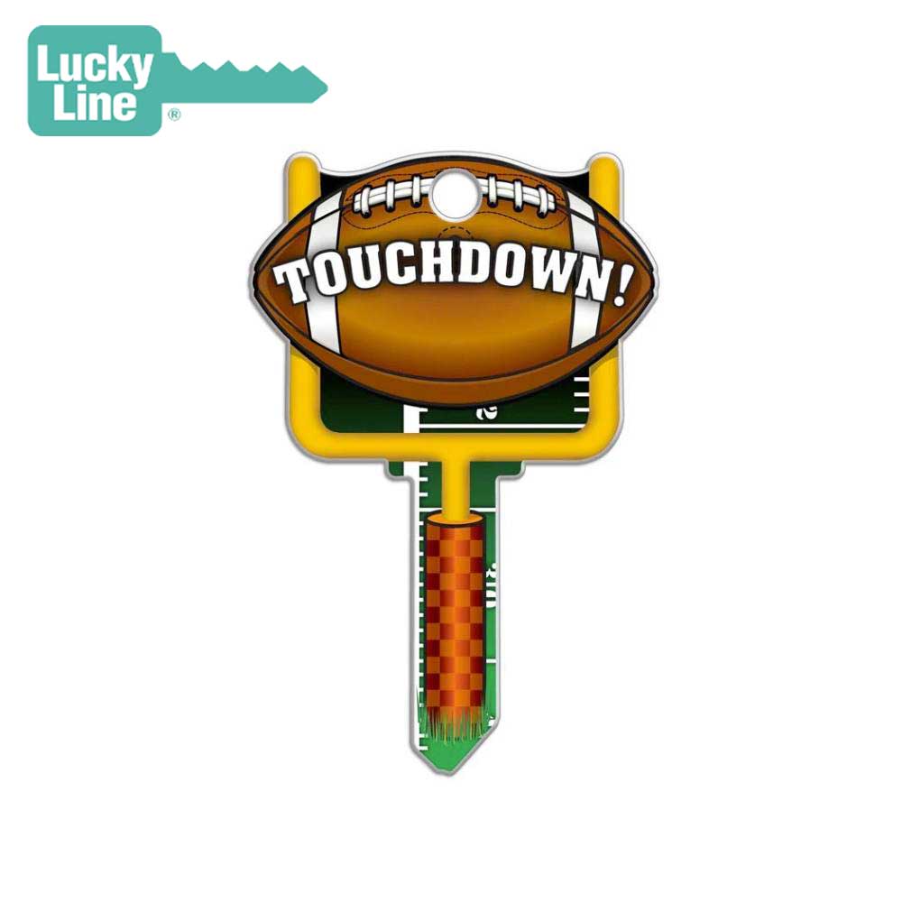 Lucky Line - B121K - Football Key Shapesâ„¢ - Kwikset (KW1) - 5 Pack