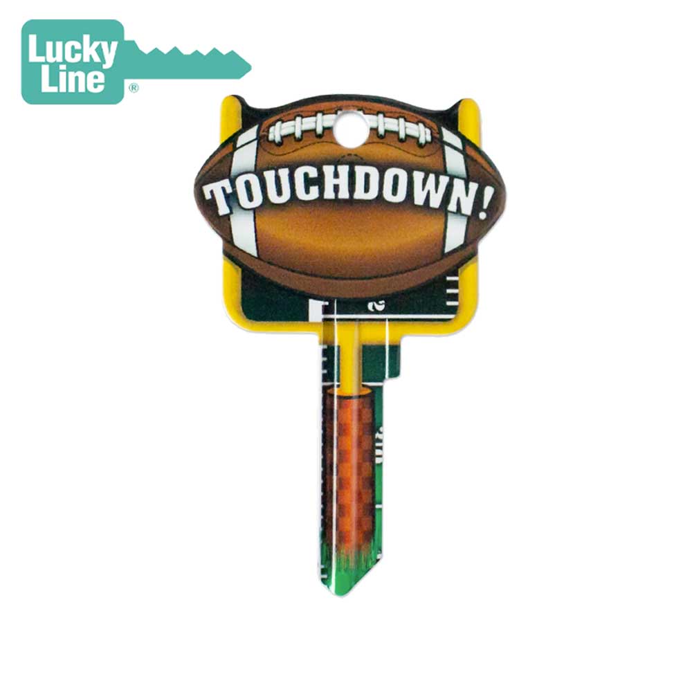 Lucky Line - B121S - Football Key Shapesâ„¢ - Schlage (SC1) - 5 Pack