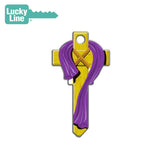 Lucky Line - B124K - Cross Key Shapesâ„¢ - Kwikset (KW1) - 5 Pack