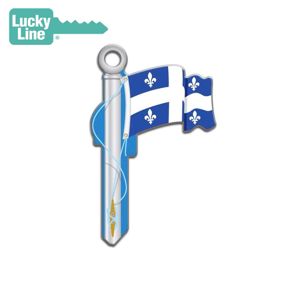 Lucky Line - B129K - Quebec Flag Key Shapesâ„¢ - Kwikset (KW1) - 5 Pack&lt;