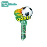 Lucky Line - B135K - Soccer Key Shapesâ„¢ - Kwikset (KW1) - 5 Pack